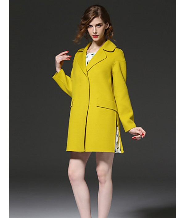  Women‘s Going out Simple Notch Lapel ...