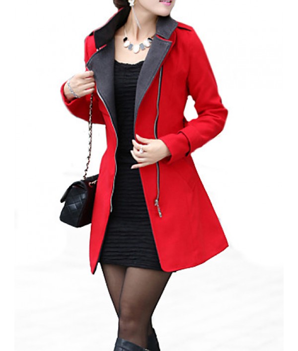  Women's BeltWoolen Trench Coat(More Col...