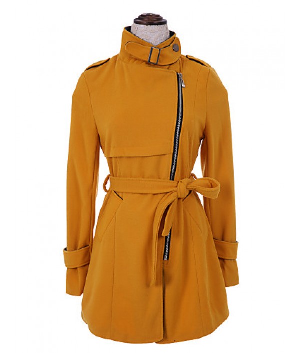  Women's BeltWoolen Trench Coat(More Colors)