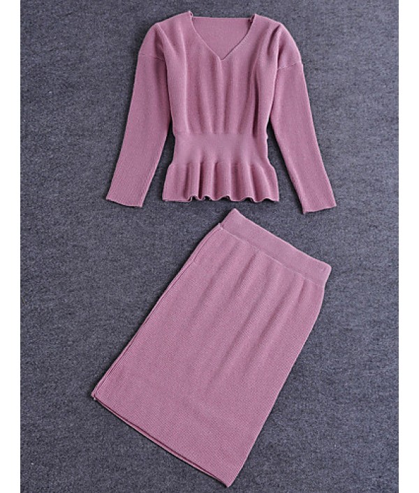  Women‘s Casual/Daily Street chic Fall...